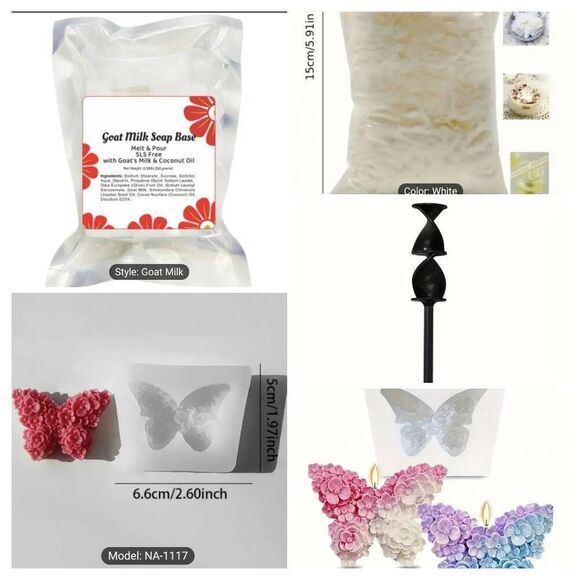 Molding Candle and soap making Set Of 4 - Picture 1 of 1